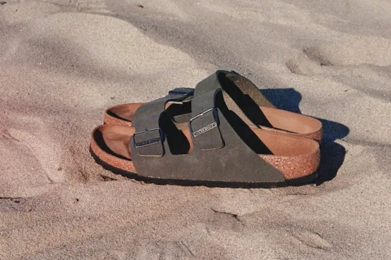 birkenstocks at the beach